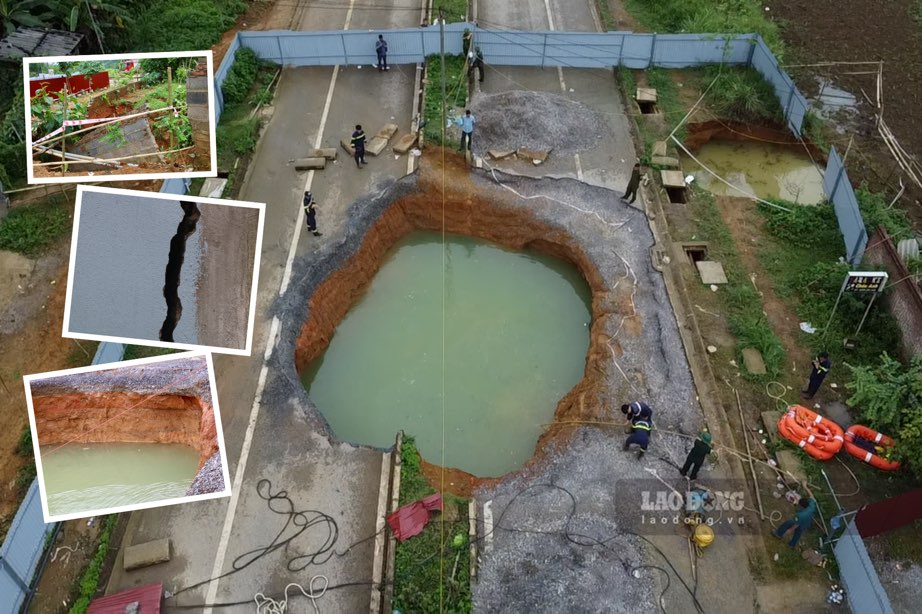 Encuentre un plan para superar el hundimiento en el distrito de Na Ri (Bac Kan). Foto: Nguyen Hoan.