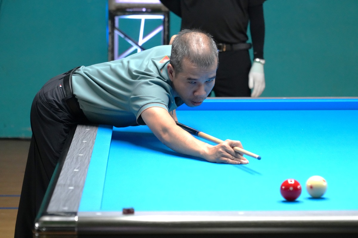 Trần Quyết Chiến dừng bước trước thềm bán kết Giải Billiards & Snooker Vô địch quốc gia năm 2025. Ảnh: Thành An