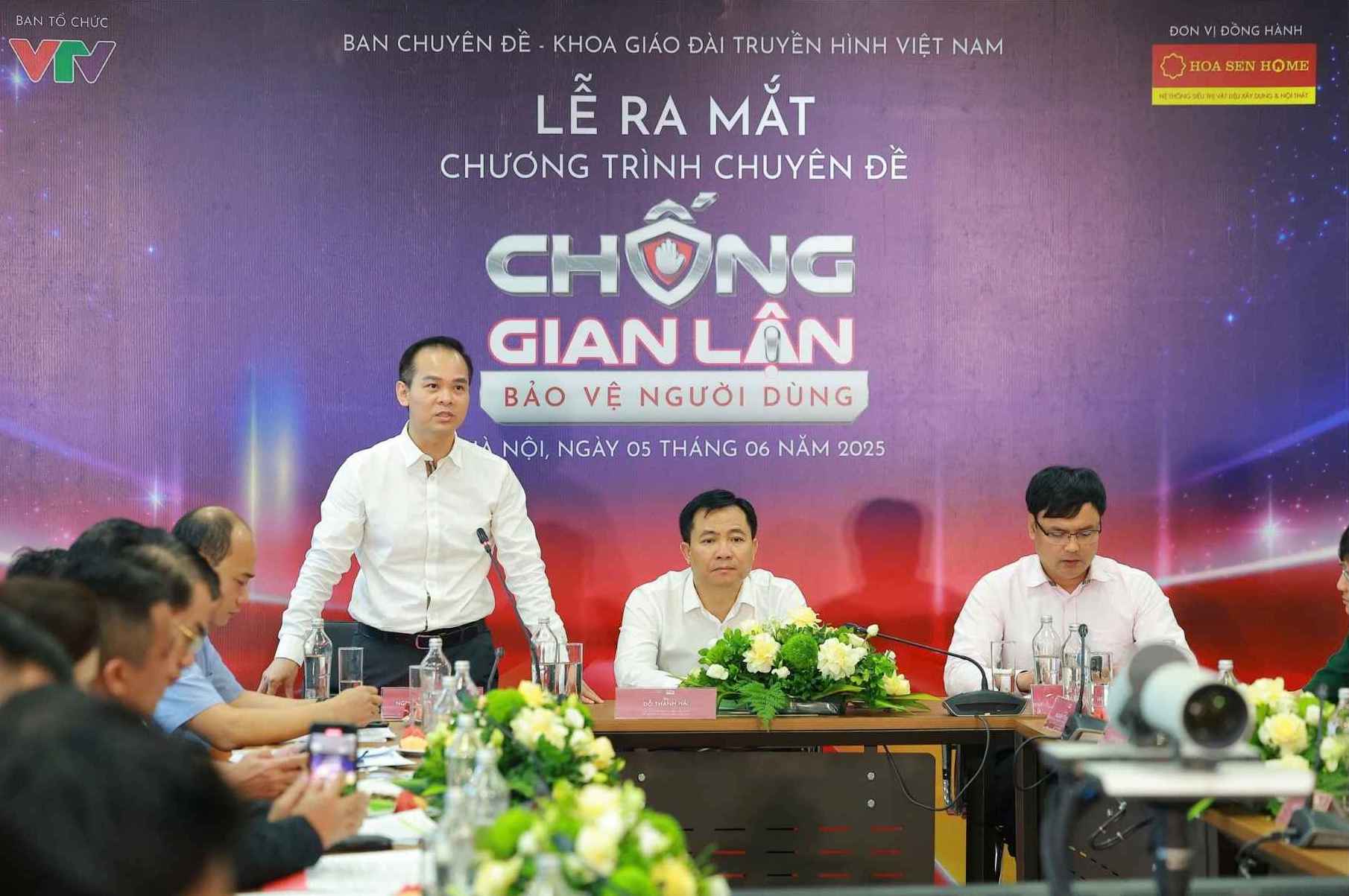 Ong Nguyen Hoang Long, Pho Ban Chuyen de - Khoa giao, Dai THVN chia se ve dinh dang, noi dung chuong trinh. Anh: Ban To chuc