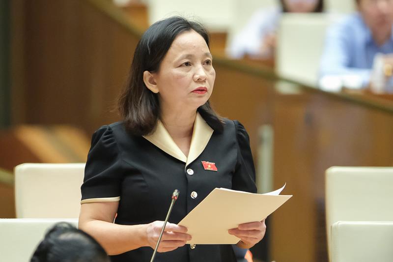 Dai bieu Quoc hoi Cam Thi Man - Doan Thanh Hoa. Anh: Van phong Quoc hoi