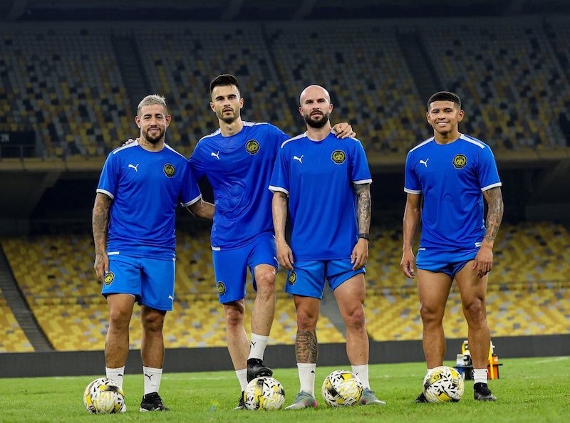 The Malaysian team will increase their force before the match with the Vietnamese team. Photo: Malaysia NT