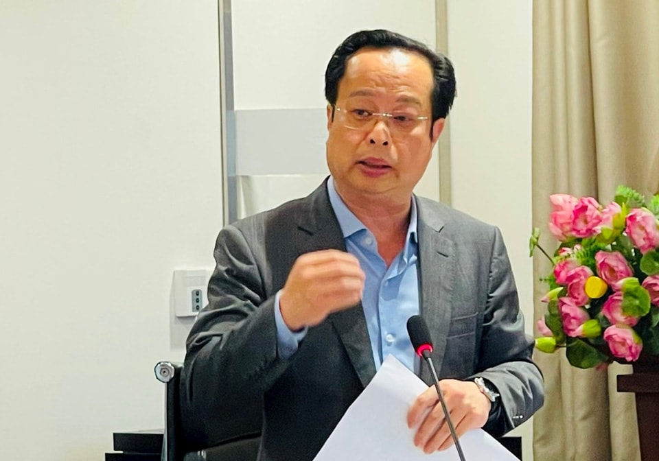 Director of the Hanoi Department of Education and Training Tran The Cuong. Photo: Huong Ly