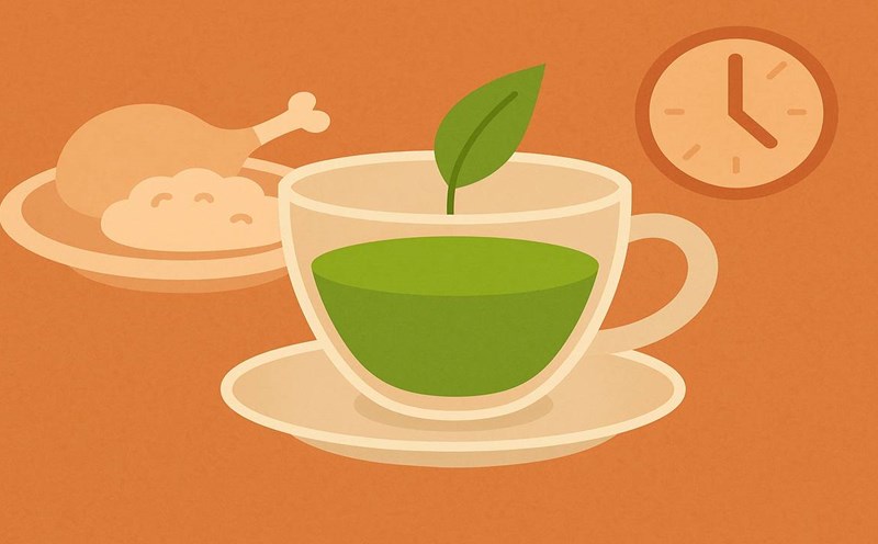 Drinking at the right time also helps prevent sudden spikes in blood sugar. Graphic photo: Hoang Loc