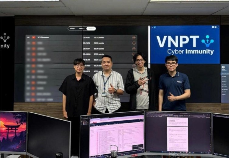 The achievements of the VNPT Cyber Immunity team affirm Vietnam's capacity on the world cybersecurity map. Photo: VNPT