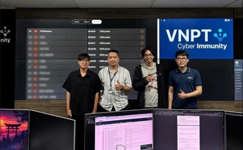 The achievements of the VNPT Cyber Immunity team affirm Vietnam's capacity on the world cybersecurity map. Photo: VNPT