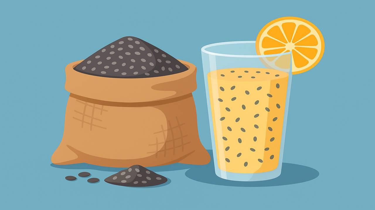 Chia seeds help detoxify the kidneys effectively. Graphic photo: Hoang Loc