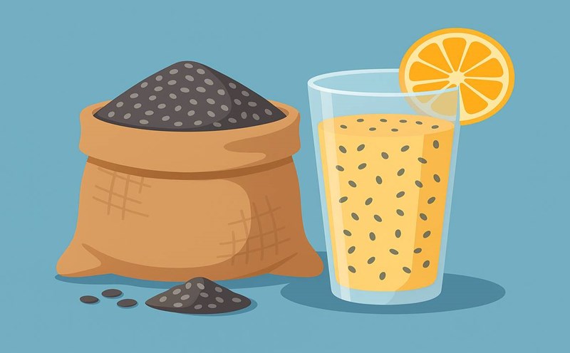 Chia seeds help detoxify the kidneys effectively. Graphic photo: Hoang Loc