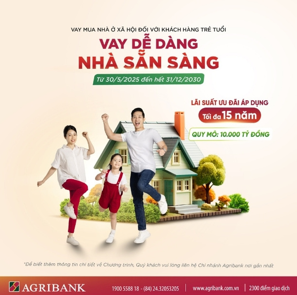 Agribank has allocated VND10,000 billion in preferential loans to buy social housing for young people. Photo: Agribank