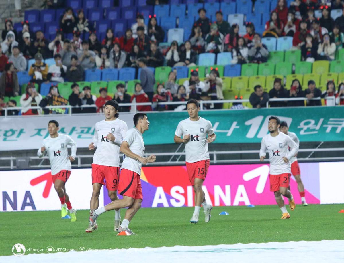 Tuyển Hàn Quốc với nhiều ngôi sao đã giành vé dự World Cup 2026 sớm một lượt đấu. Ảnh: VFF