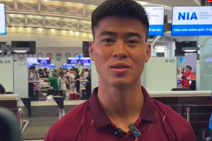 Defender Duy Manh of the Vietnam team. Photo: Minh Duong