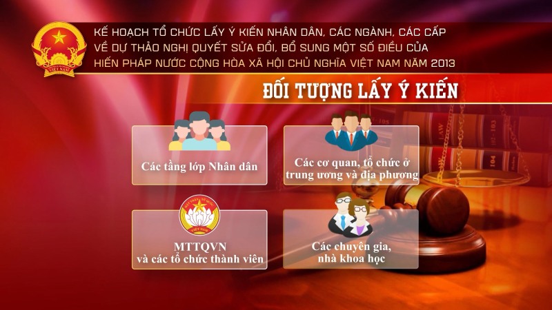 The Government has issued a Report summarizing the results of consulting the People, sectors and levels on the draft Resolution amending and supplementing a number of articles of the 2013 Constitution. Photo: Ministry of Justice