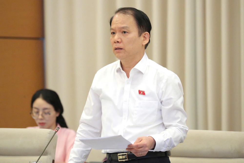 Chu nhiem Uy ban Phap luat va Tu phap Hoang Thanh Tung. Anh: Pham Dong