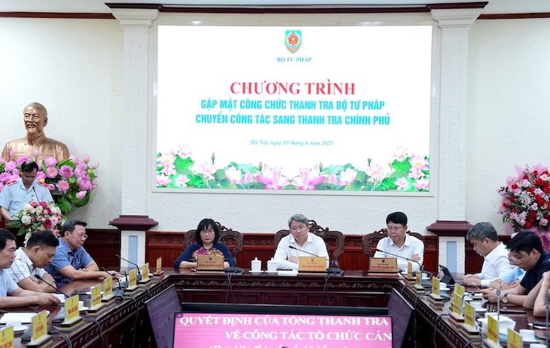 Meeting with civil servants of the Ministry of Justice Inspectorate who transferred to the Government Inspectorate. Photo: Ministry of Justice