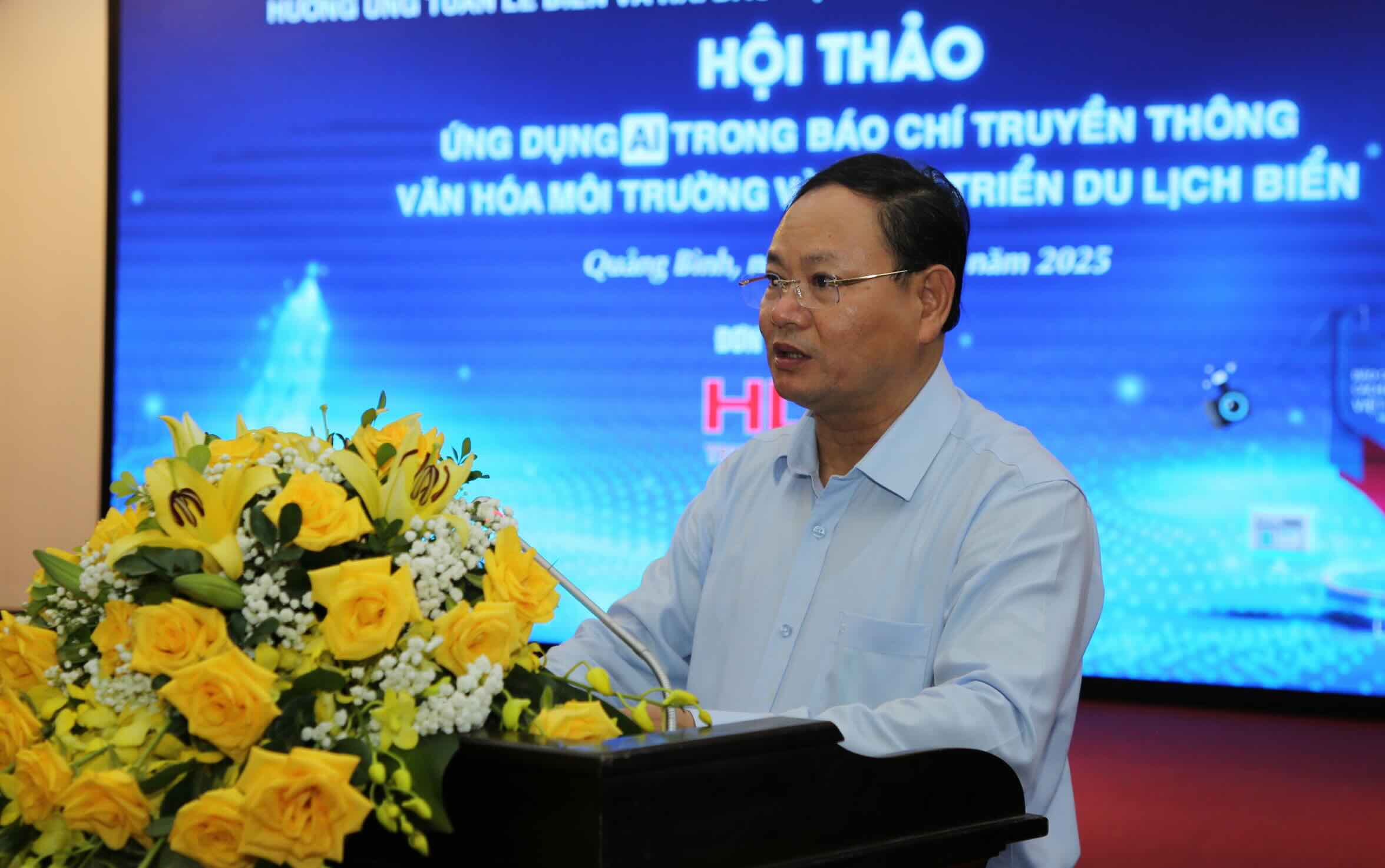 Deputy Minister of Agriculture and Environment Le Minh Ngan spoke at the workshop. Photo: Cong Sang
