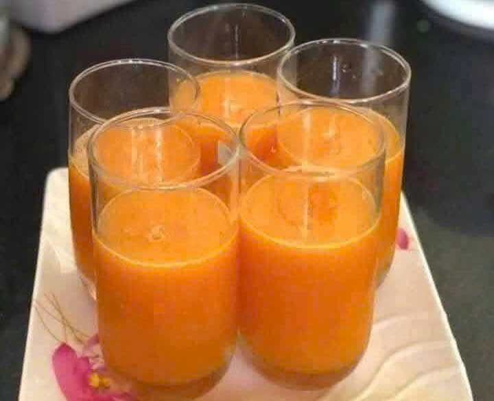 Orange juice is rich in calcium and should be supplemented regularly. Photo: Quang Minh.