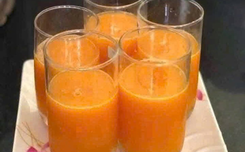Orange juice is rich in calcium and should be supplemented regularly. Photo: Quang Minh.