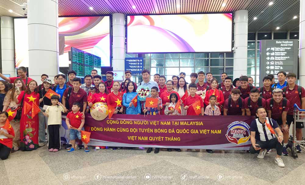 The Vietnam team is in Malaysia to prepare for the match in the final qualifying round of the 2027 Asian Cup. Photo: VFF