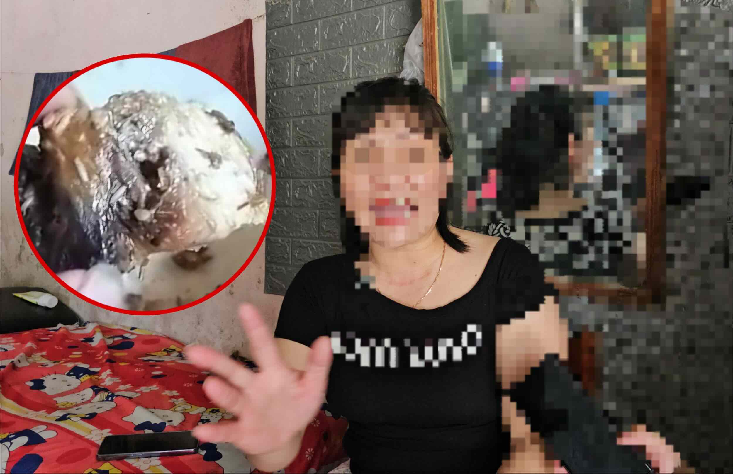 La verdadera informacion sobre una tienda de cerdos asados ​​en Hue fue acusada de gusanos. Foto: Nguyen Luan