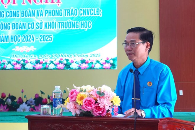 Công đoàn Duy Xuyên tổng kết hoạt động công đoàn