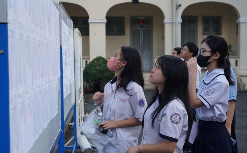 On June 7, candidates continued to take the Math exam in the 10th grade entrance exam in Ho Chi Minh City. Photo: Chan Phuc