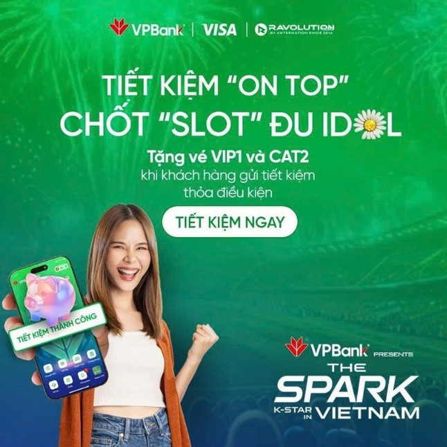 Tang ve VIP1 va CAT2 khi khach hang gui tiet kiem dap ung dieu kien. Anh: VPBank