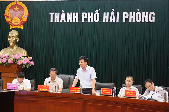 Dai dien Vu 1, Thanh tra Chinh phu tai buoi lam viec. Anh: Minh Hung