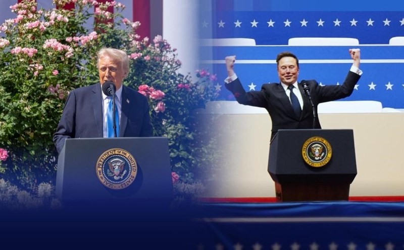 US President Donald Trump and billionaire Elon Musk. Photo: Xinhua