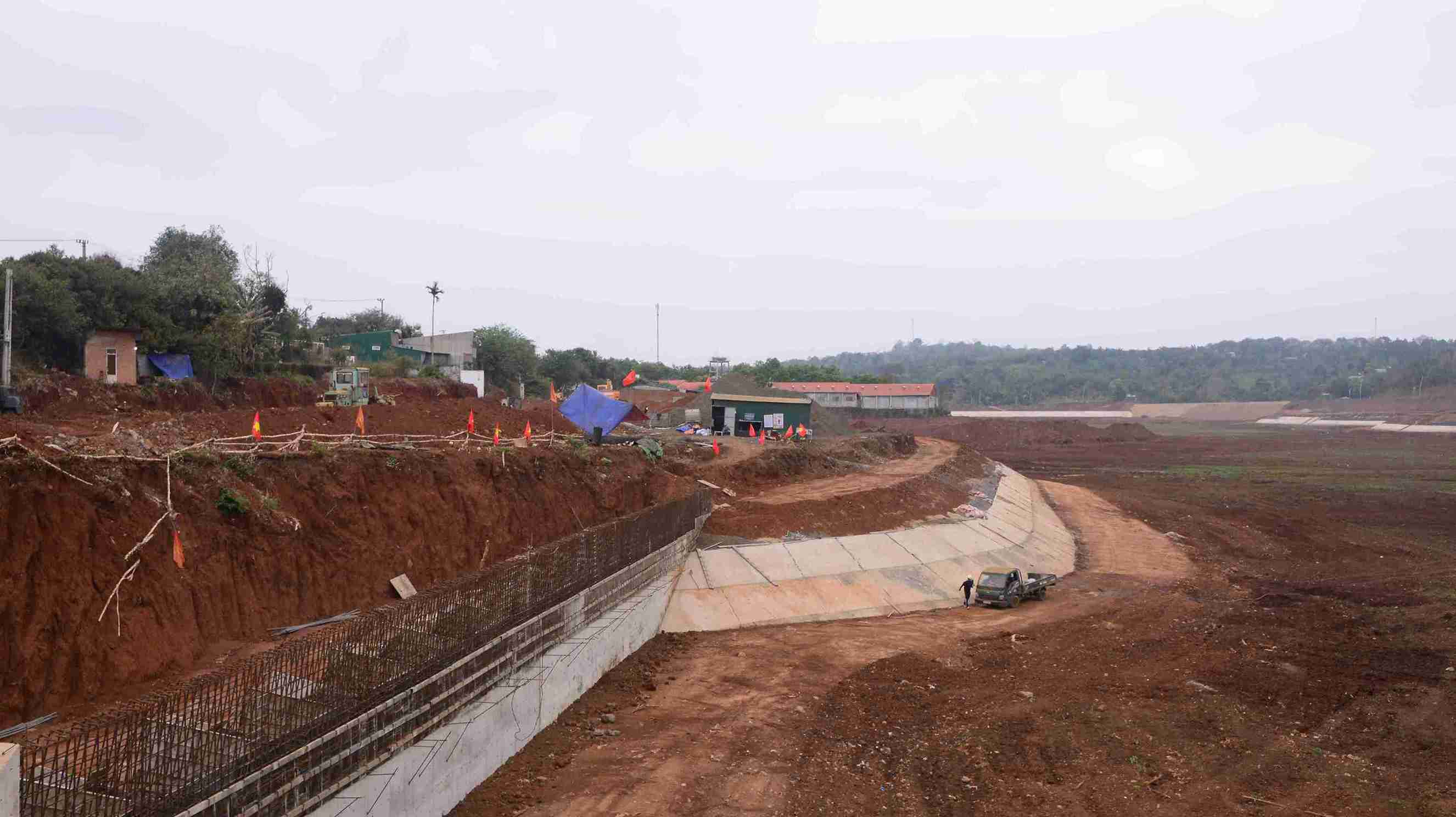 Proyecto del lago de riego.