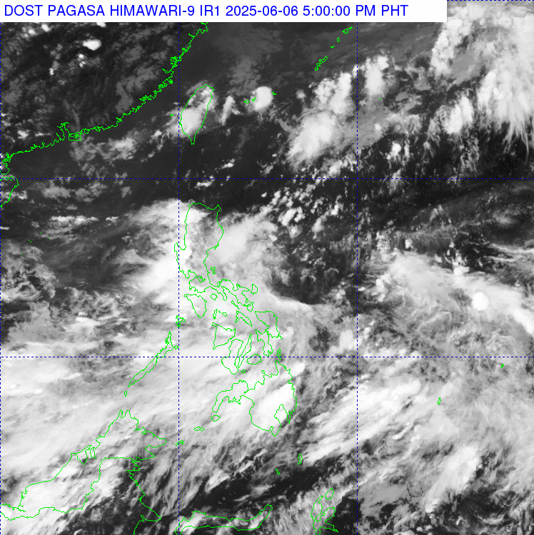 The low pressure near the East Sea is forecast to strengthen into a tropical storm in the next few days. Satellite photo: Pagasa