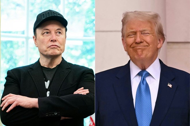 El presidente Donald Trump y el multimillonario Elon Musk. Foto: AFP