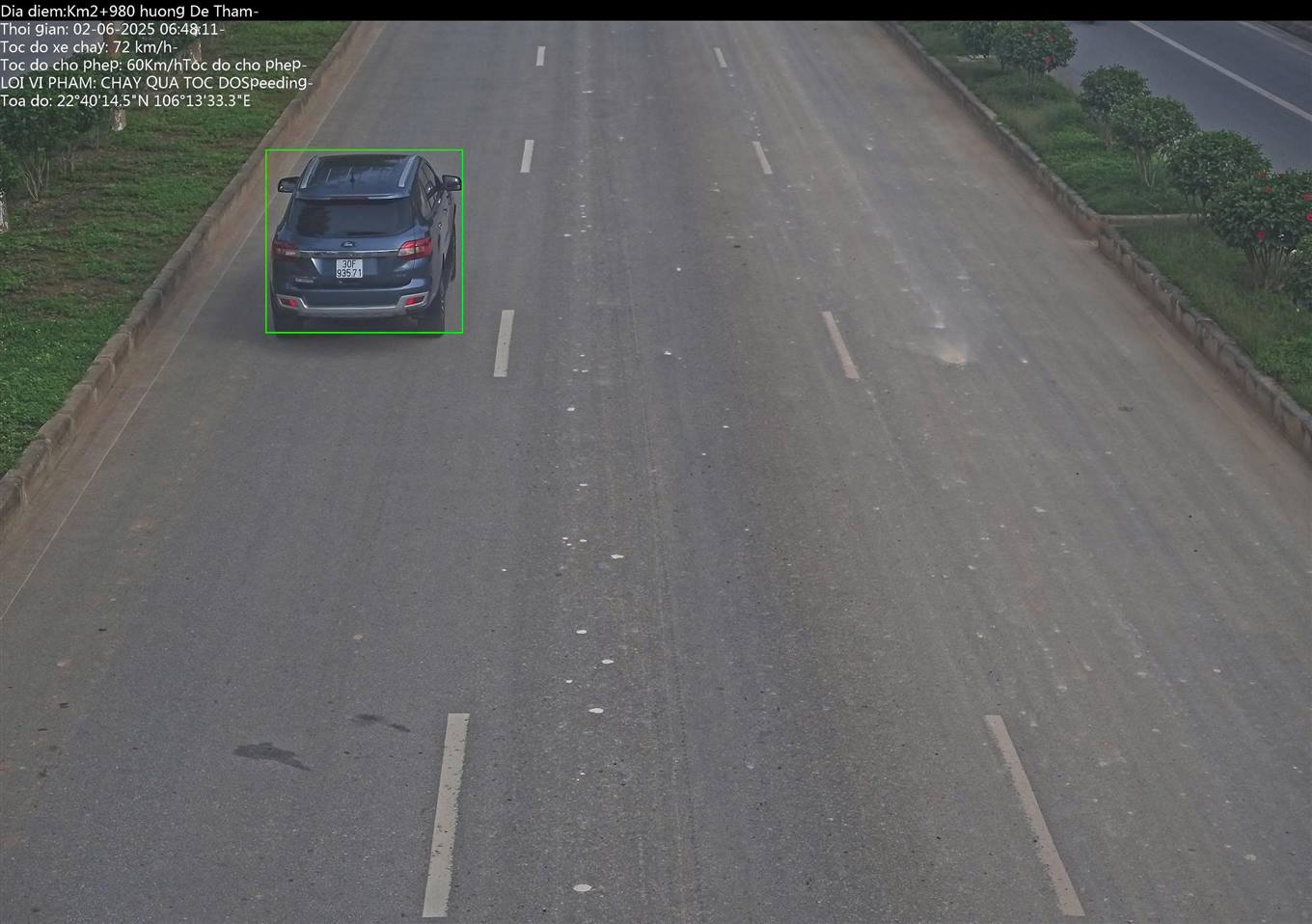 Los autos de matricula de Hanoi fueron castigados friamente en Cao Bang. Foto: Cao Bang Police