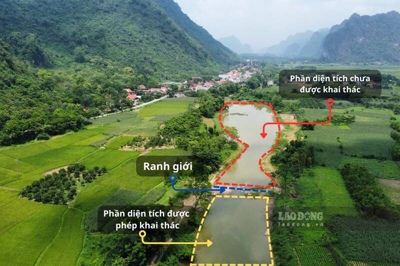 Một số khu vực trên sông Rong chưa được giao đất cho mỏ cát. Ảnh: Lam Thanh