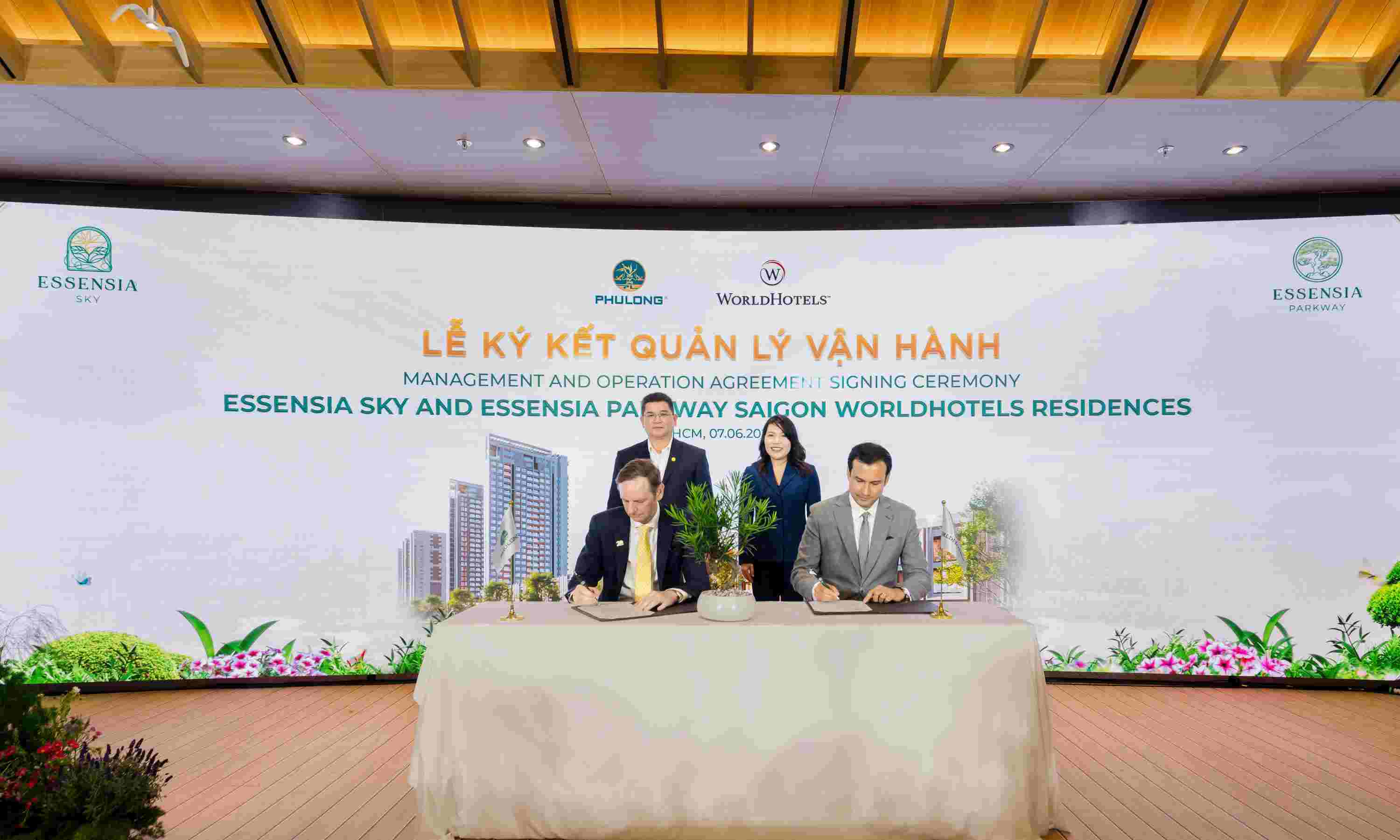 Le ky ket hop tac chien luoc giua Phu Long va WorldHotels™, danh dau buoc ngoat dua Essensia Parkway len ban do du an Branded Residences quoc te