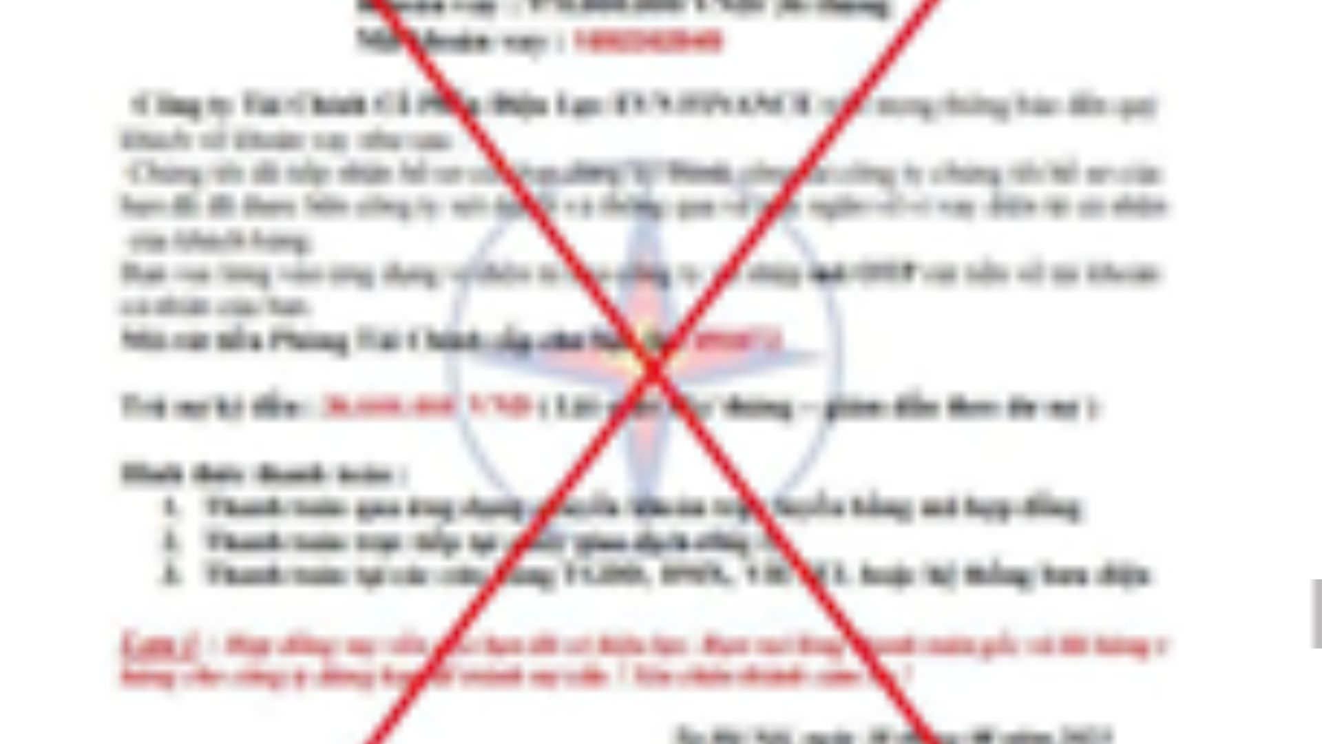 Công an Hà Nội cảnh báo thủ đoạn lừa đảo dưới vỏ bọc công ty tài chính. Ảnh: Công an TP Hà Nội.