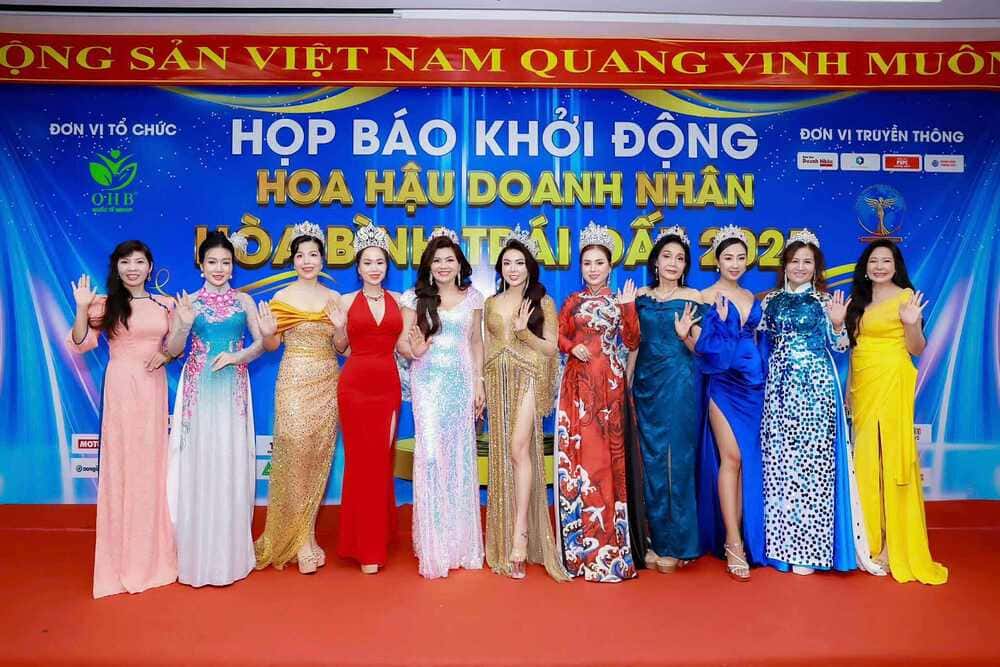 Cuộc thi Hoa hậu doanh nhân hòa bình Trái đất 2025 chính thức được khởi động. Ảnh: Ban tổ chức cung cấp