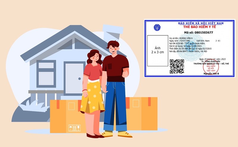 When changing the place of residence or temporary residence, people with a health insurance card must pay attention to these 3 things. Graphics: Linh Dan