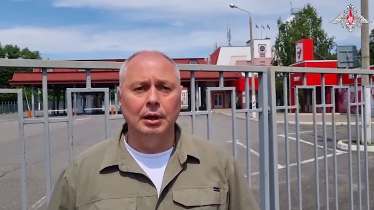 El teniente general Alexander Zorin dijo que Ucrania no vino a recibir el cuerpo del soldado. Foto: Ministerio de Defensa Ruso