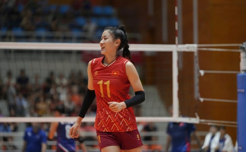 The Vietnam women's volleyball team will meet Taiwan (China) at the AVC Nations Cup 2025. Photo: VFV