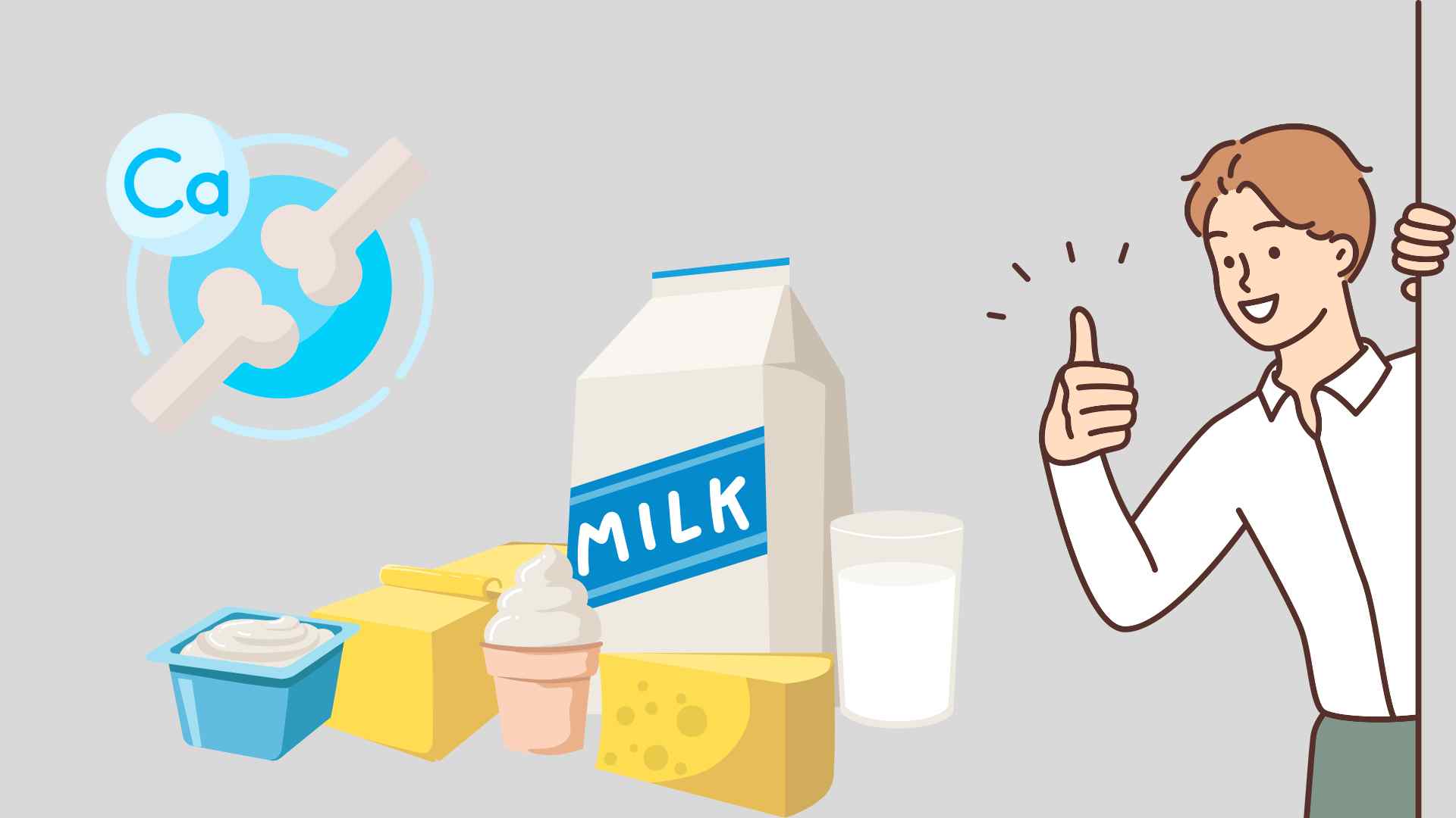 Proper calcium supplementation is good for the elderly. Graphics: Ha May