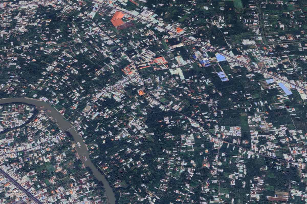 Overview of Dao Thanh commune, My Tho city, Tien Giang province where the project is being implemented. Photo: Doan Hung