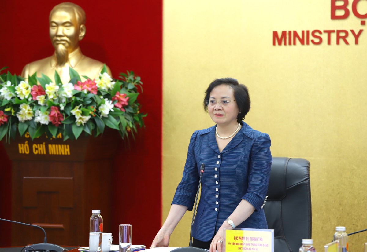 Minister of Home Affairs Pham Thi Thanh Tra. Photo: Tong Giap