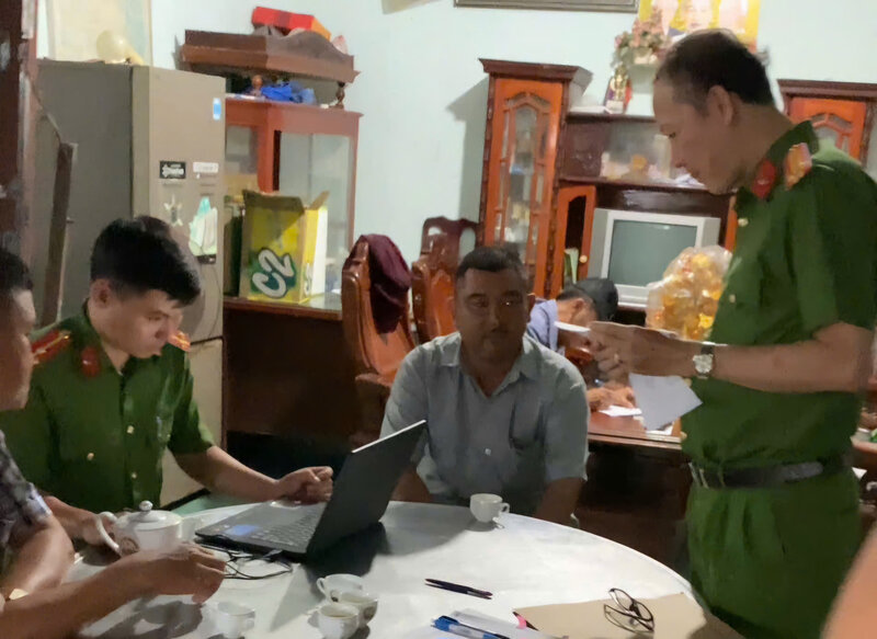 Công an Trà Vinh phát hiện cơ sở giết mổ xả thải vượt quy chuẩn. Ảnh: Công an cung cấp