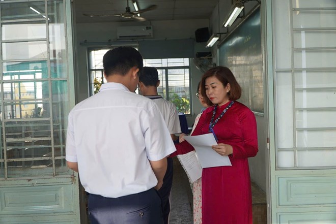 Candidates taking the 10th grade entrance exam in Ho Chi Minh City in 2025. Photo: Chan Phuc
