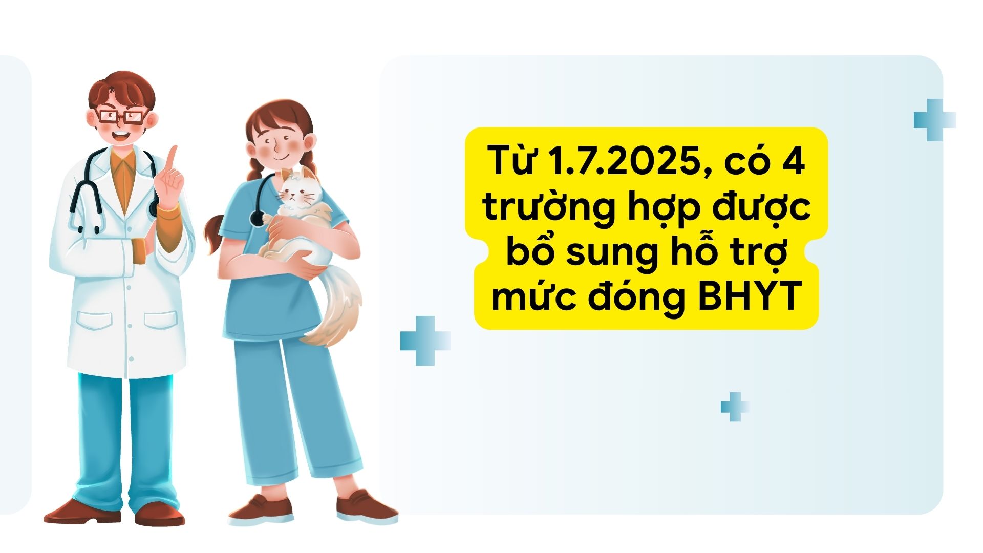 Segun la ley enmendar y complementar una serie de articulos de la ley sobre seguro de salud en 2024, hay 4 casos que se complementan para apoyar el nivel de prima del seguro de salud. Foto grafica: Huong Son