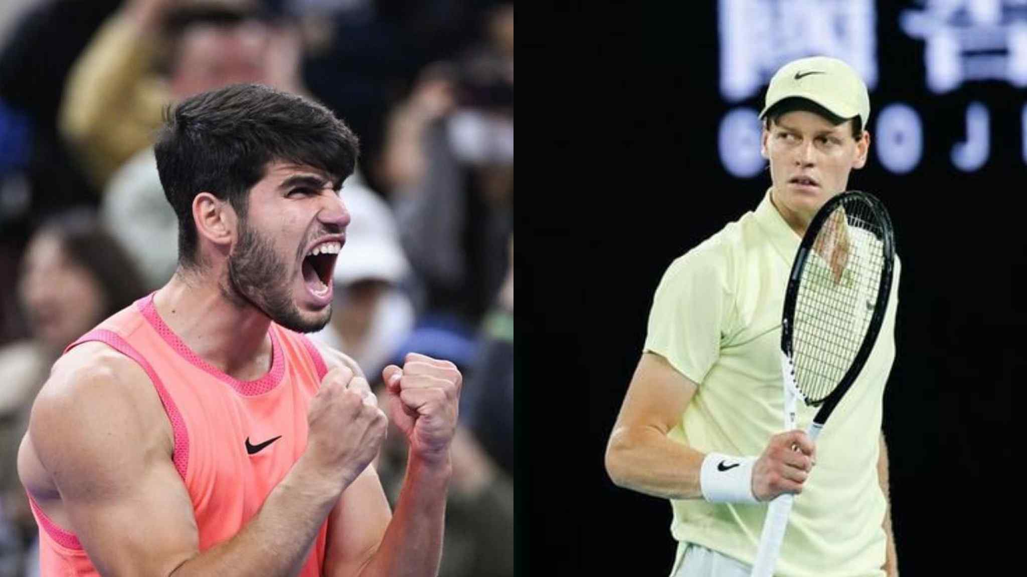 Carlos Alcaraz y Jannik Sinner se conocieron por primera vez en una gran final. Foto: Xinhua