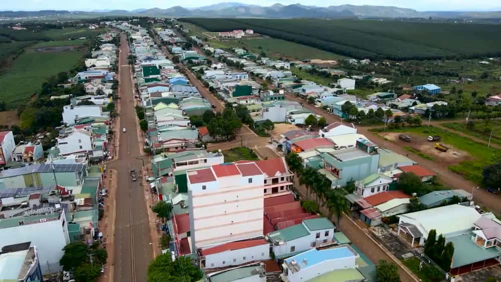 Duc Co district has developed thanks to the effective implementation of the new rural construction program. Photo: Quoc Long