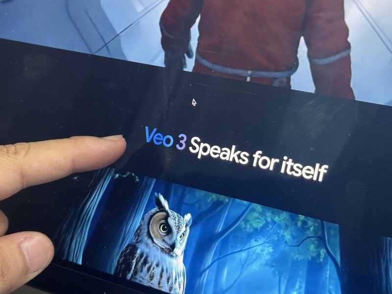 The Google Veo 3 AI video creation tool has not yet been officially available in Vietnam. Photo: Anh Vu