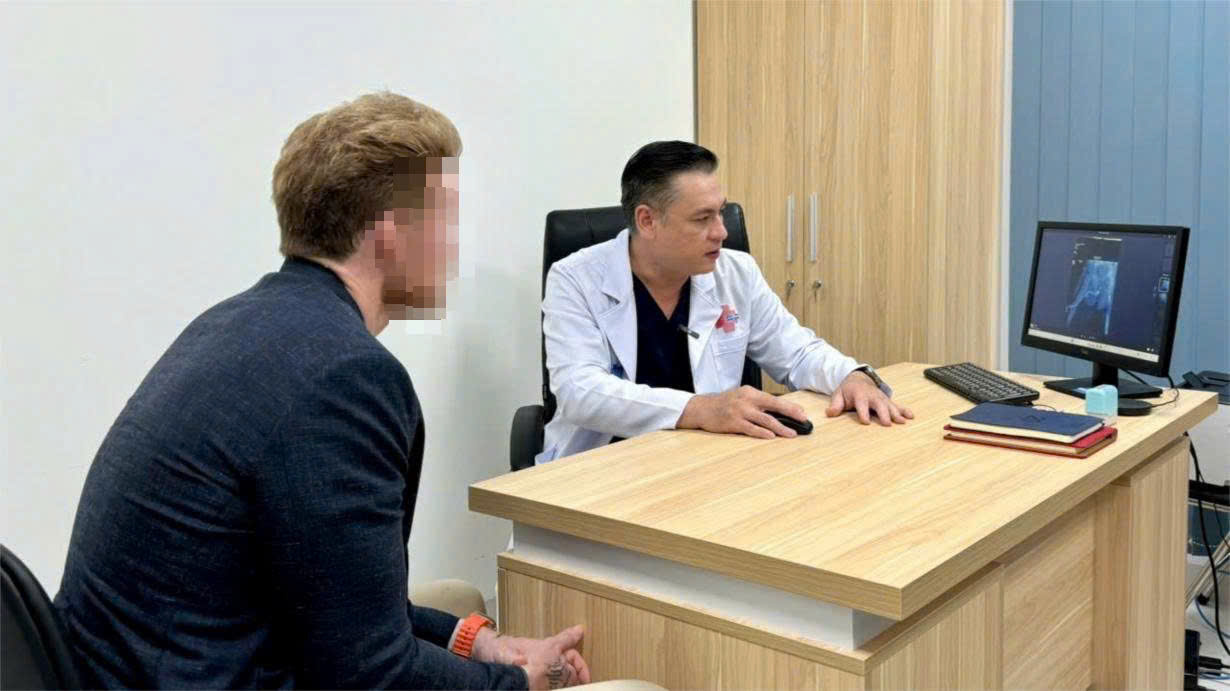 After 3 weeks of surgery, the patient's urinary function has completely recovered. Photo: Provided by Binh Dan Hospital