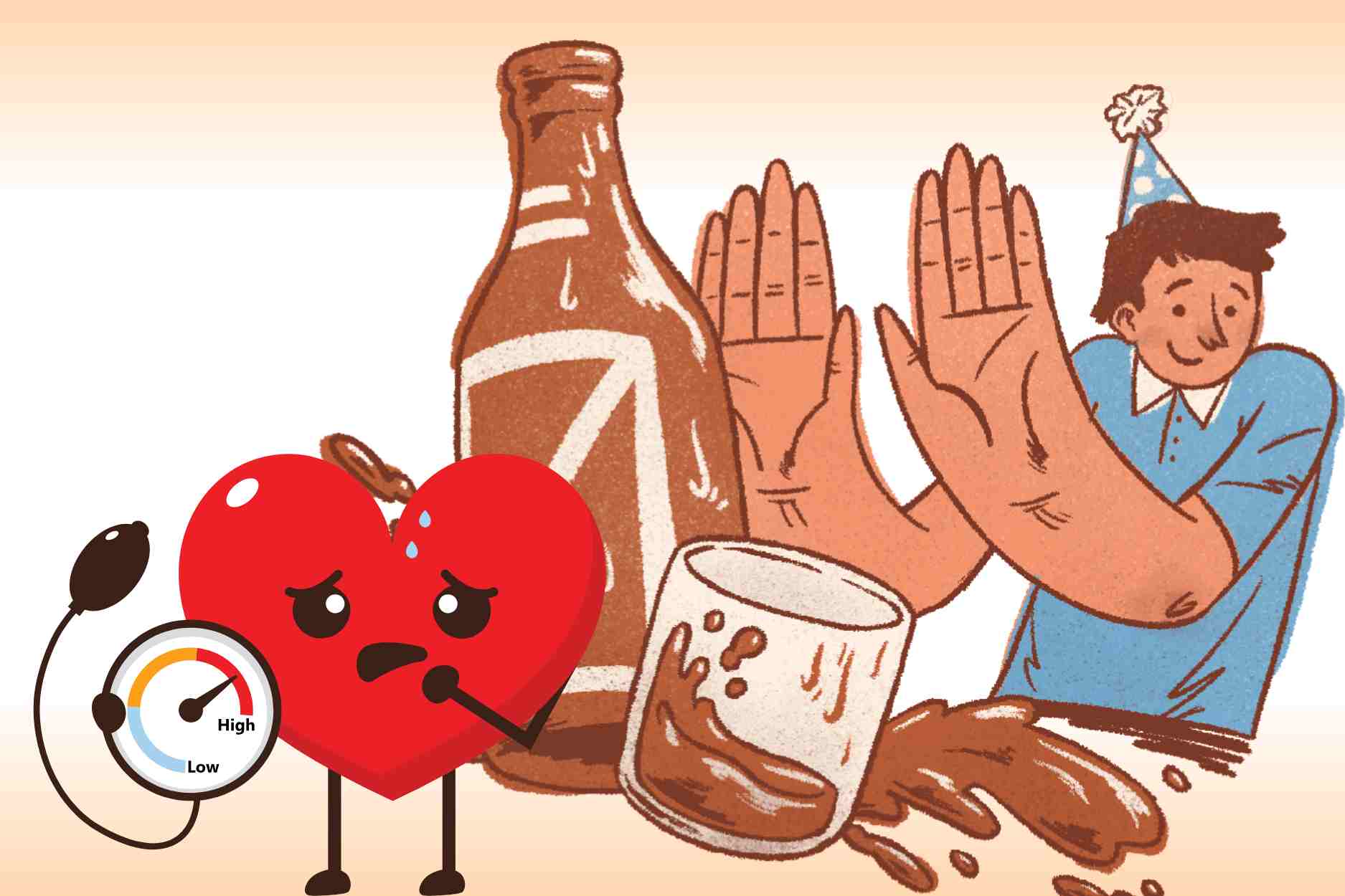 The reason why people with high blood pressure should absolutely stay away from alcohol. Graphics: Dinh Dinh