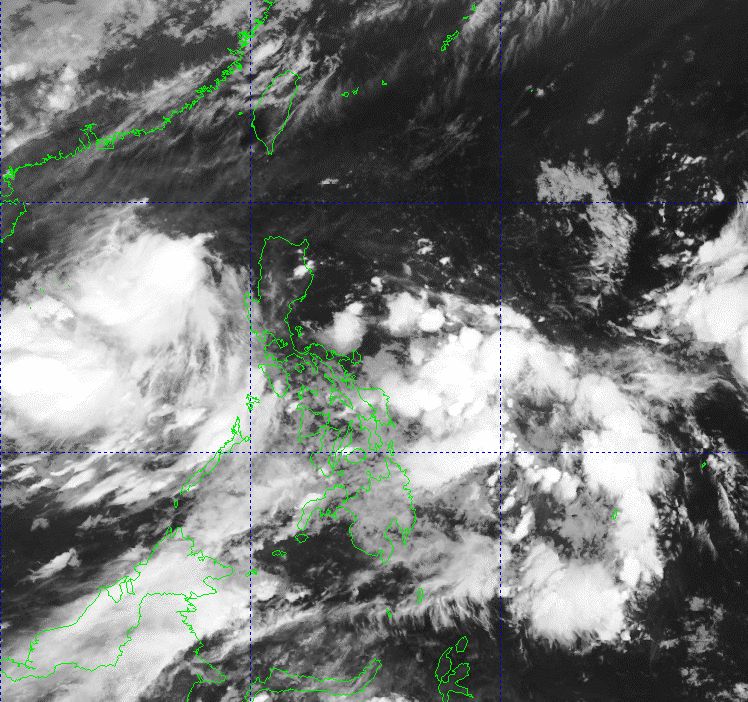 Anh ve tinh vung ap thap vao hoi 6h ngay 9.6.2025. Anh: PAGASA